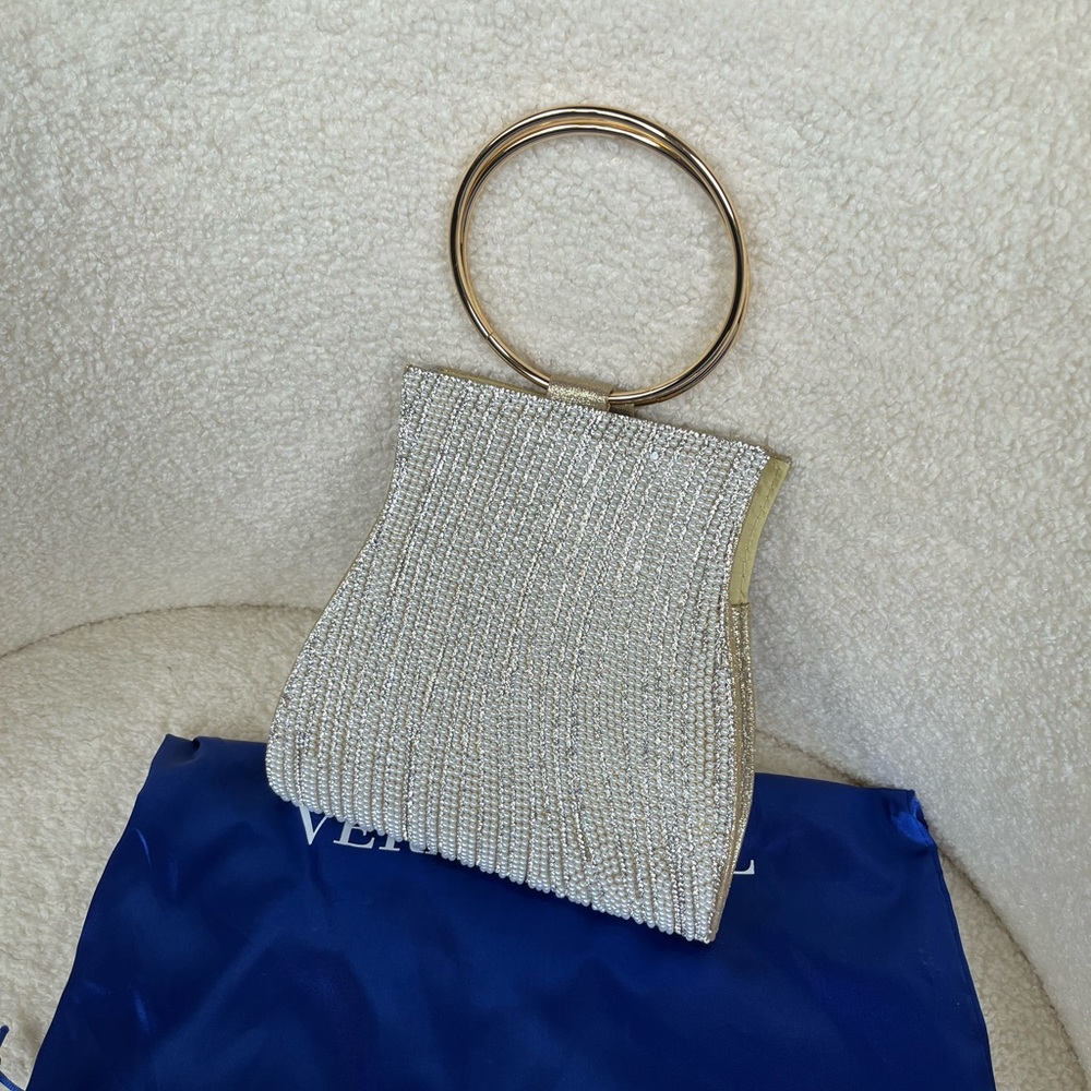 Silver and Gold Rhinestone Handbag BRAND NEW
